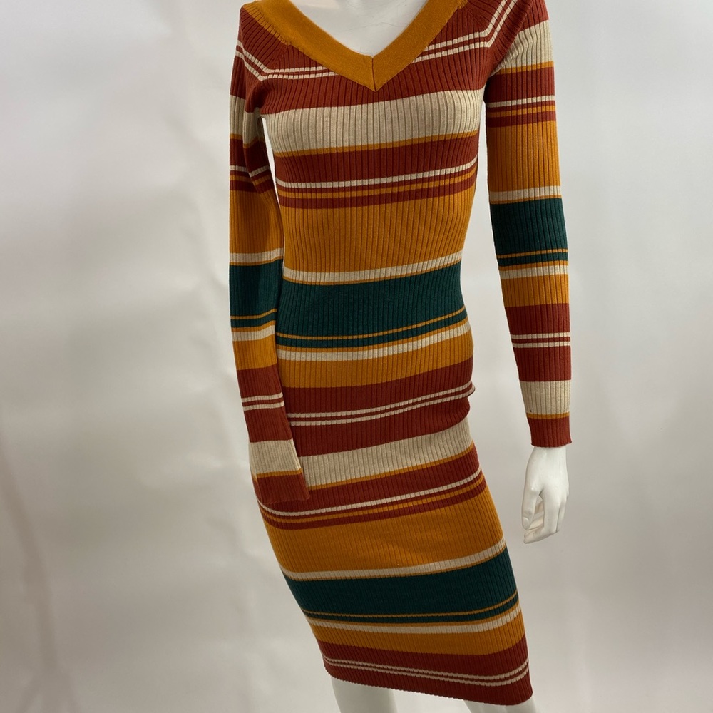 🆕 Striped Midi Dress